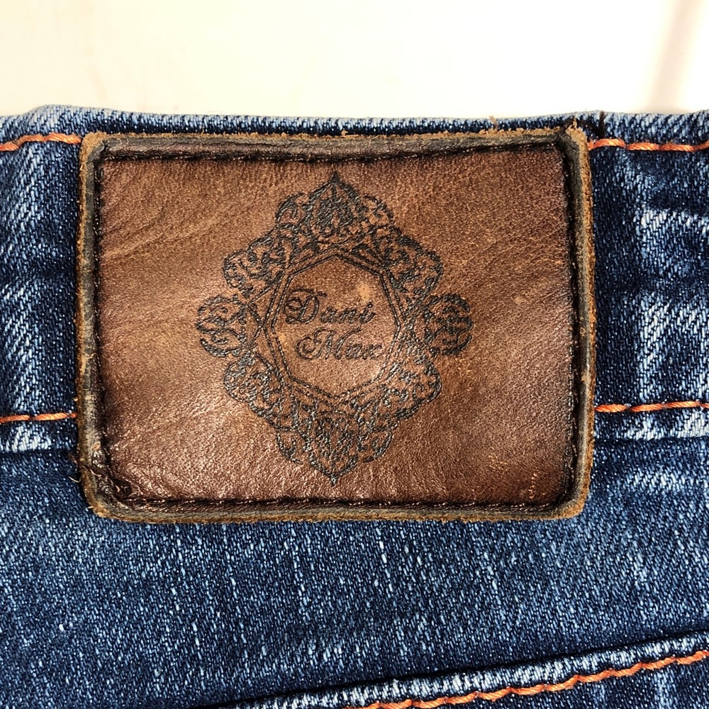 Dani Max Classic Women’s Vintage Blue With Orange Thread Jeans, Size 11 - Picture 12 of 15